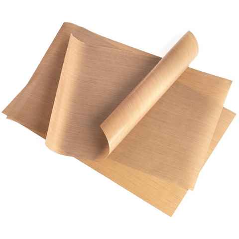 GOURMEO Backmatte Wiederverwendbares Backpapier Set 3-teilig 32x46 cm, Silikon (1-tlg), Reusable Baking Paper 3-Piece Set 32x46 cm