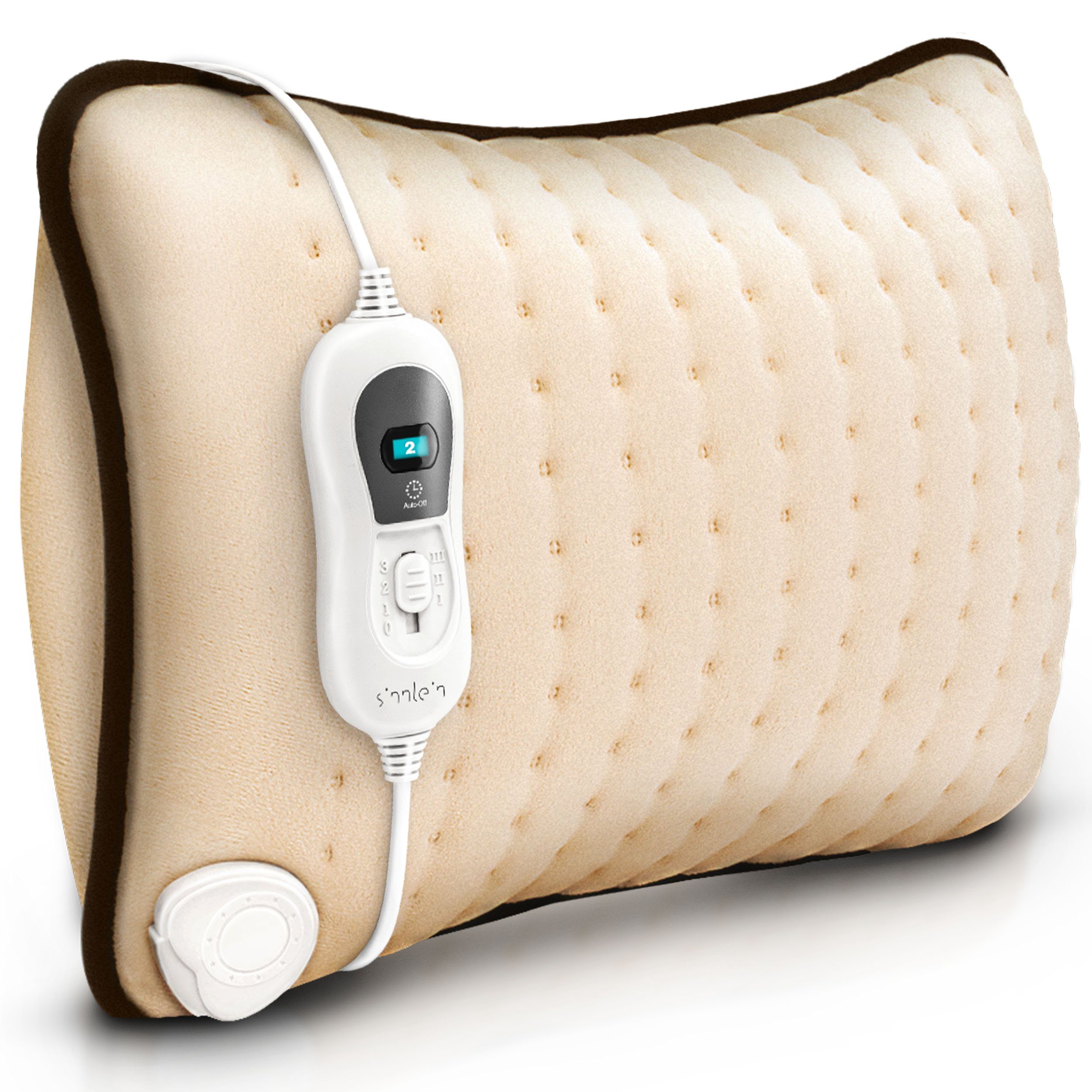 sinnlein Heizkissen Heizkissen elektrisch Wärmekissen mit Füllung, Schulter, Nacken und Rücken, 3 Temperaturstufen & Abschaltautomatik