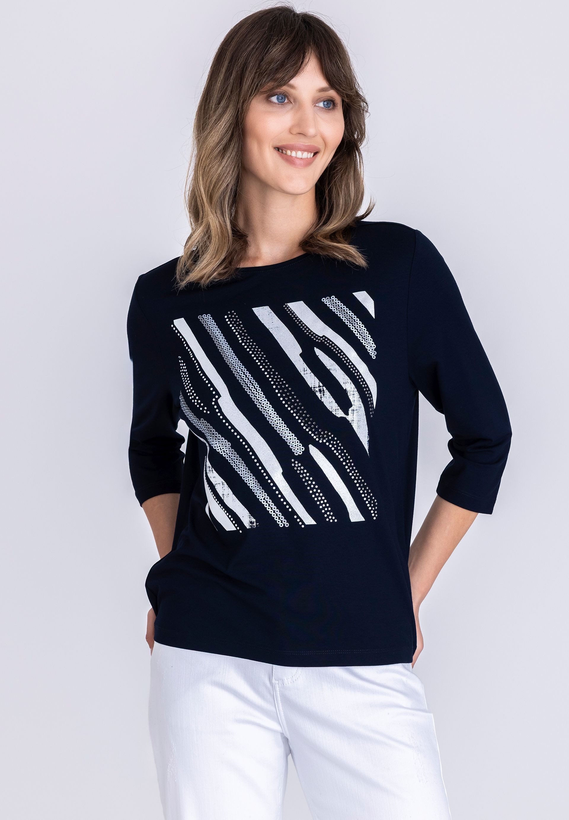 TUZZI T-Shirt mit Streifenprint