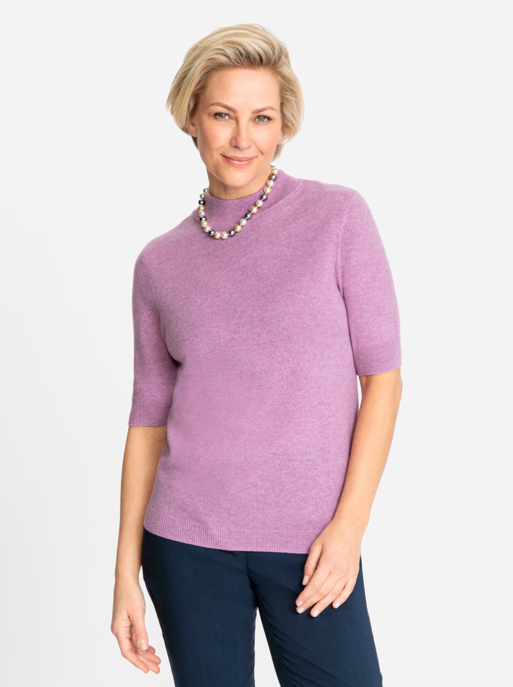 Witt Strickpullover Kaschmir-Pullover Kurzarm Jersey