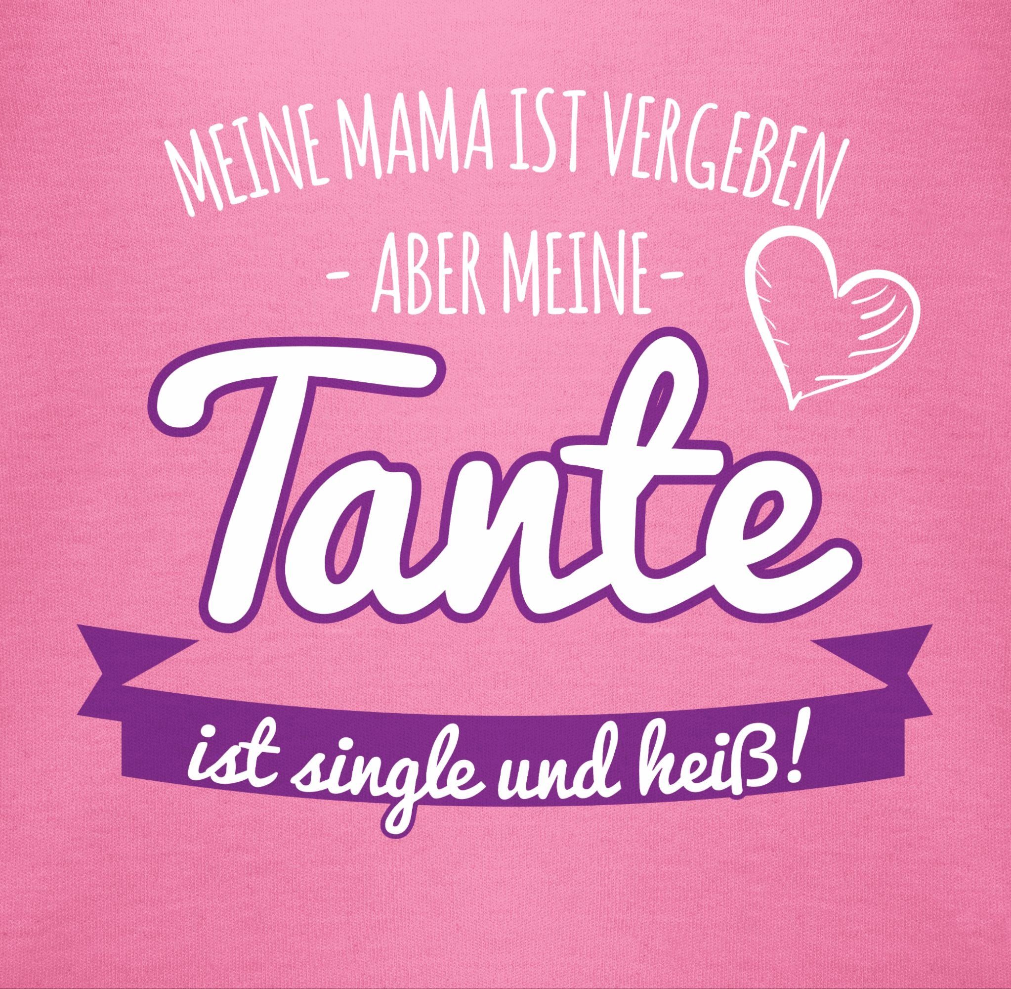 Pink 1 und Heiß Shirtracer Single Mädchen Tante Tante Shirtbody