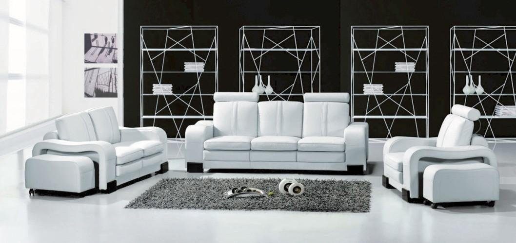 2 Weiß Sofa Made Sitzer Design Sofas Moderne Couchen Europe Polster Kunstleder, Sofa Couch in JVmoebel