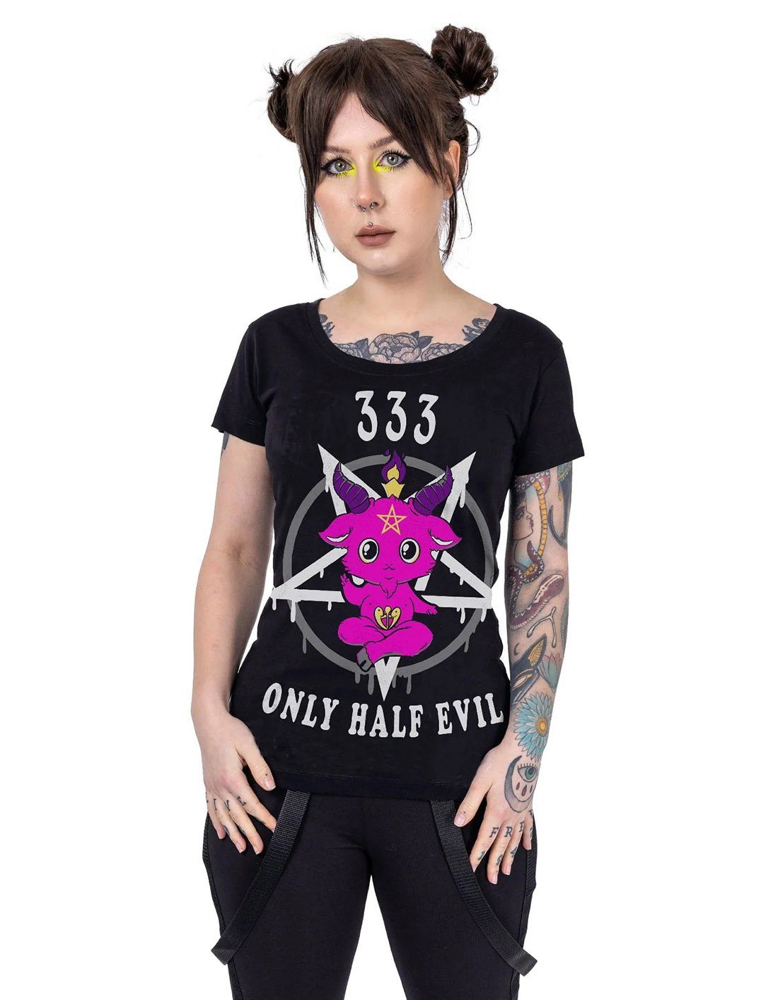 Cupcake Cult T-Shirt Half Evil