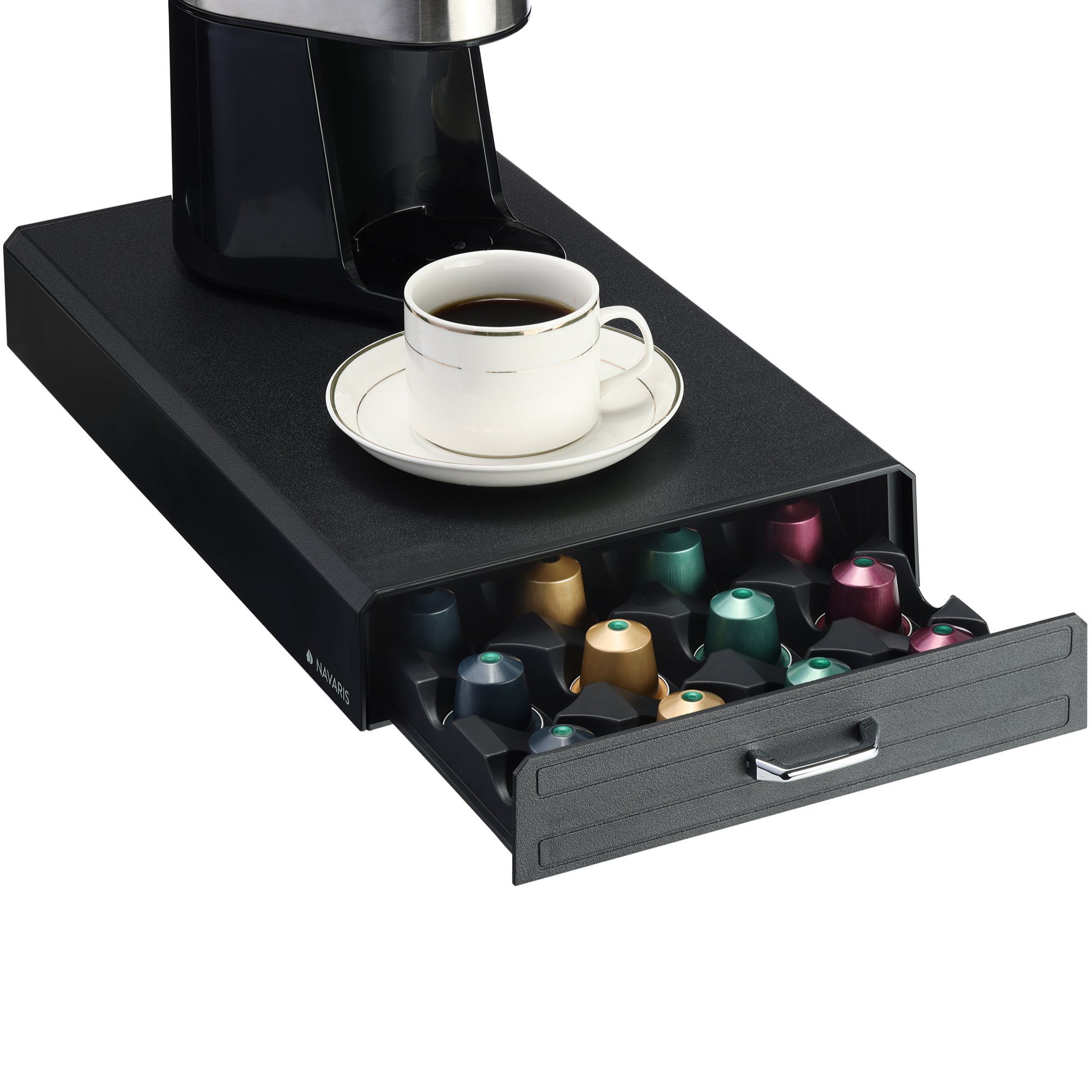 Navaris Kapselspender Kaffee Kapselhalter kompatibel mit Vertuo Kapseln - Kapsel
