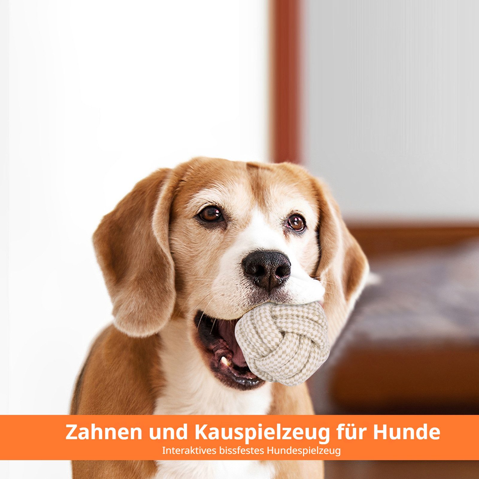 BlingBin Kauspielzeug 6 Stück Hunde Spielzeug Seil, Hergestellt aus Baumwolle & Hanf, (6er set 6-tlg), Interaktives Kauspielzeug, für Welpen, Kleine, Mittelgroße Hunde