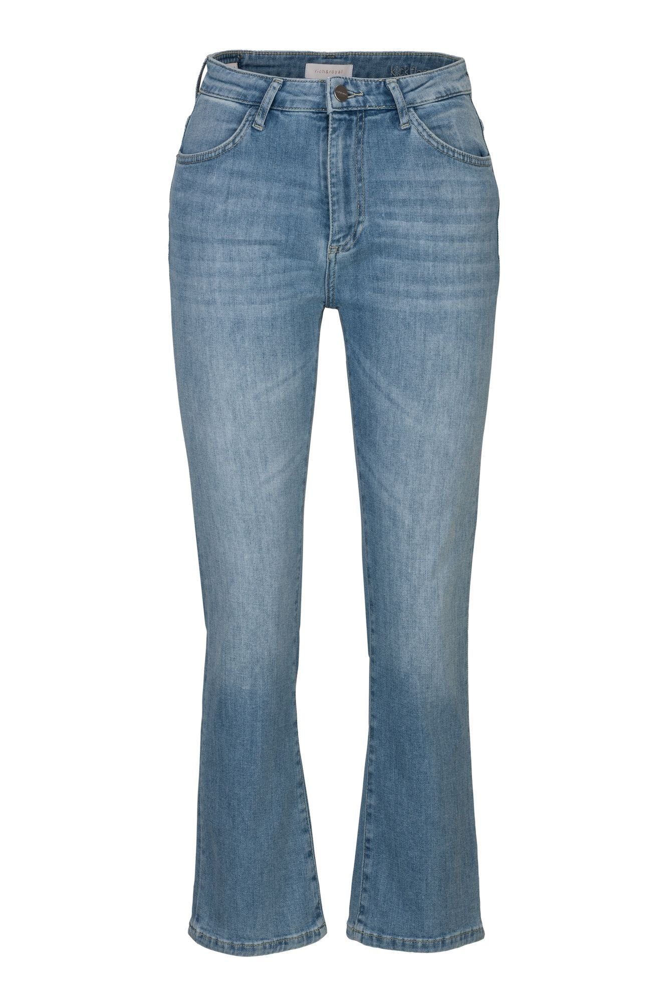 Rich & Royal Regular-fit-Jeans Kick Flare Blue Denim