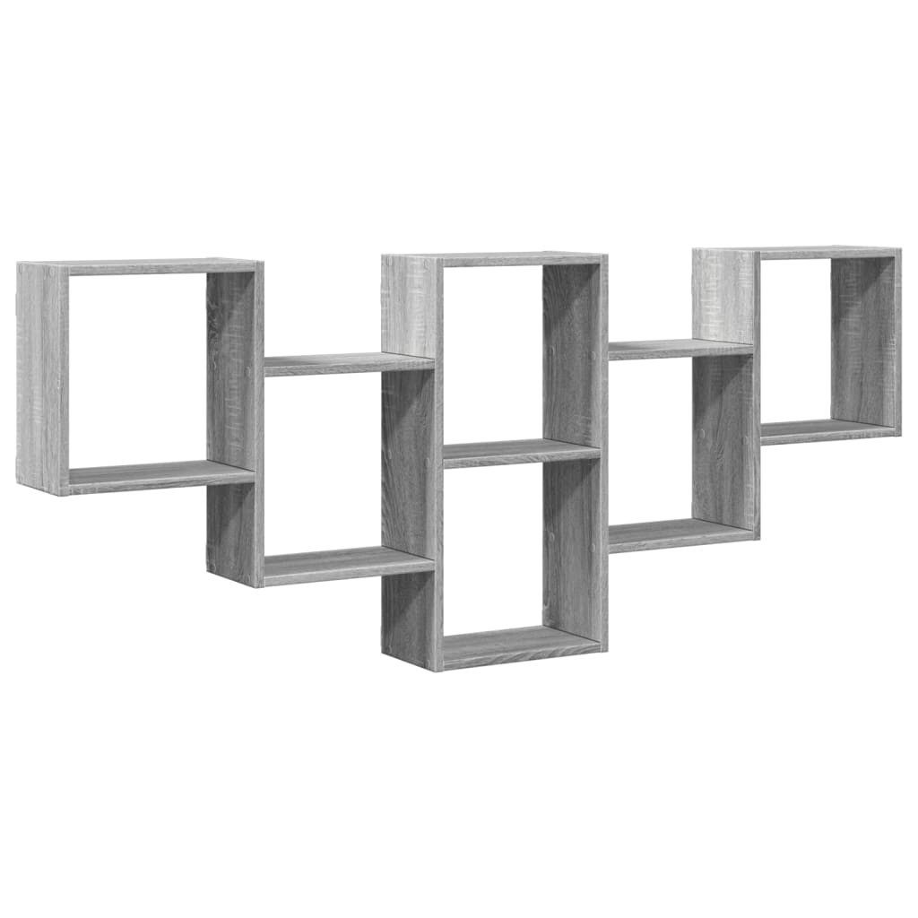 vidaXL Regal Wandregal Grau Sonoma 159x18x66 günstig online kaufen