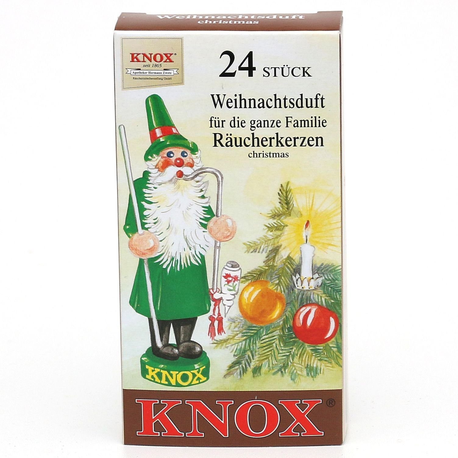 KNOX Räuchermännchen 3 Weihnachtsduft Packung Päckchen - Räucherkerzen- 24er