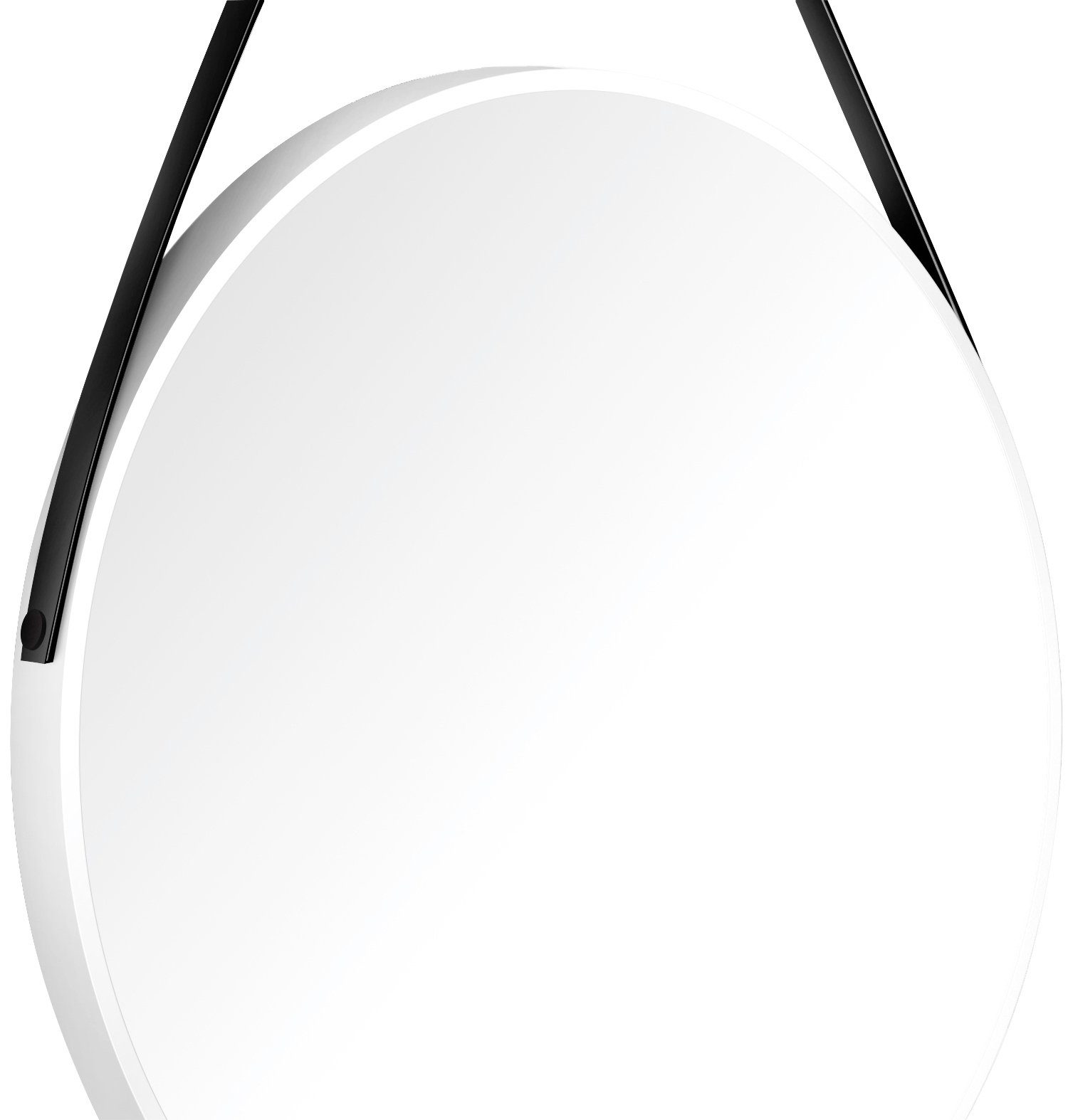 Talos LED-Lichtspiegel, rund, mit 80 cm Ø matt weiß matt LED indirekter Beleuchtung