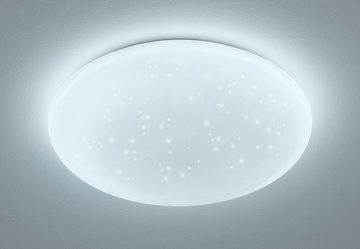 EGLO LED Deckenleuchte »GIRON - TW«, Deckenlampe Ø 40 cm, Kristalleffekt / Sternenhimmel, Fernbedienung, Farbtemperatur einstellbar 2700-6500 Kelvin, Nachtlicht, Dimmbar
