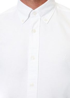Marc O'Polo Langarmhemd Button down collar, long sleeves, round hem mit dezenter Logostickerei auf der Brust