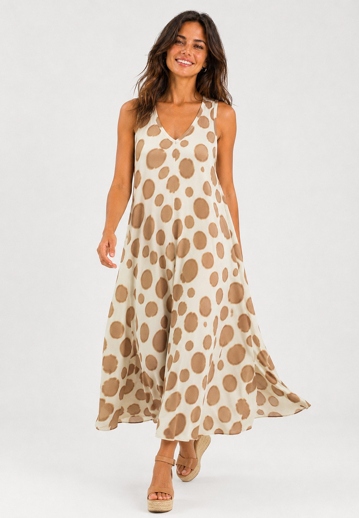 Key Largo Druckkleid WD SPOT v-neck (1-tlg)