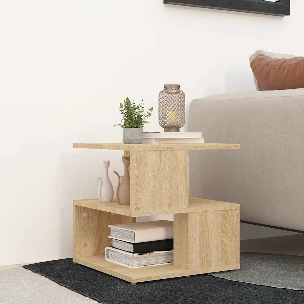 furnicato Couchtisch Praktisches Beistellregal 40 x 40 x 40 cm in Sonoma-Eiche (1-St)