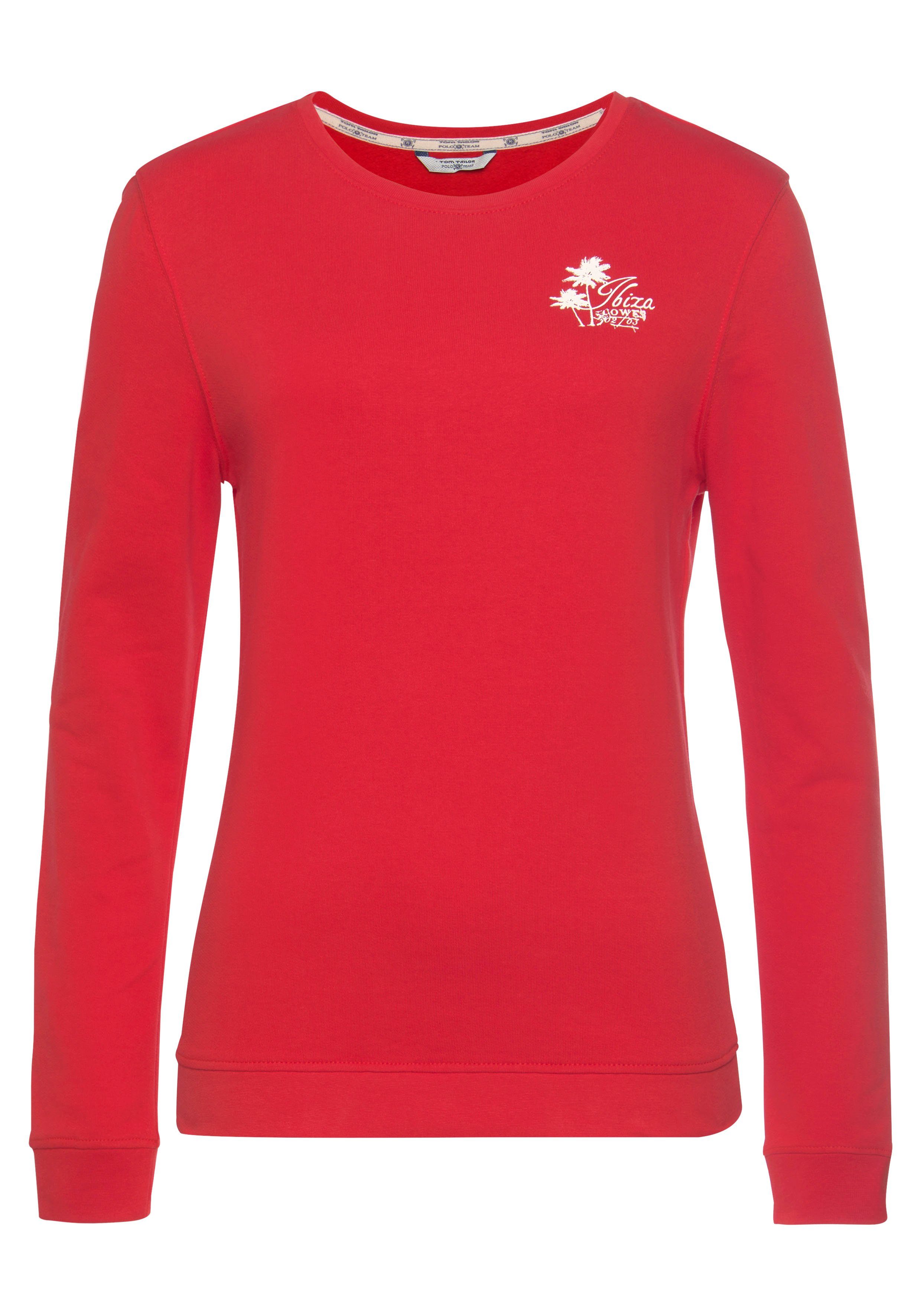 Damen Pullover TOM TAILOR Polo Team Sweatshirt (Set, 2-tlg., mit T-Shirt)