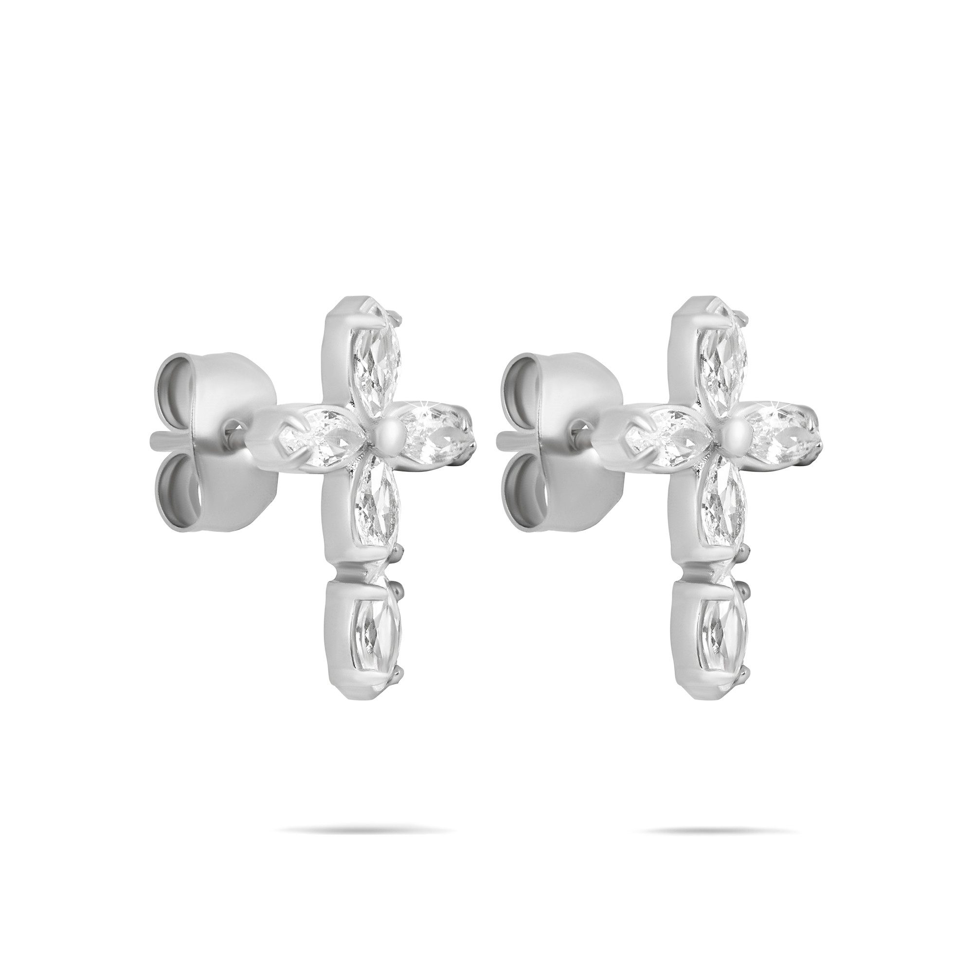 Tamaris Paar Ohrstecker Cross, Kreuz-Design