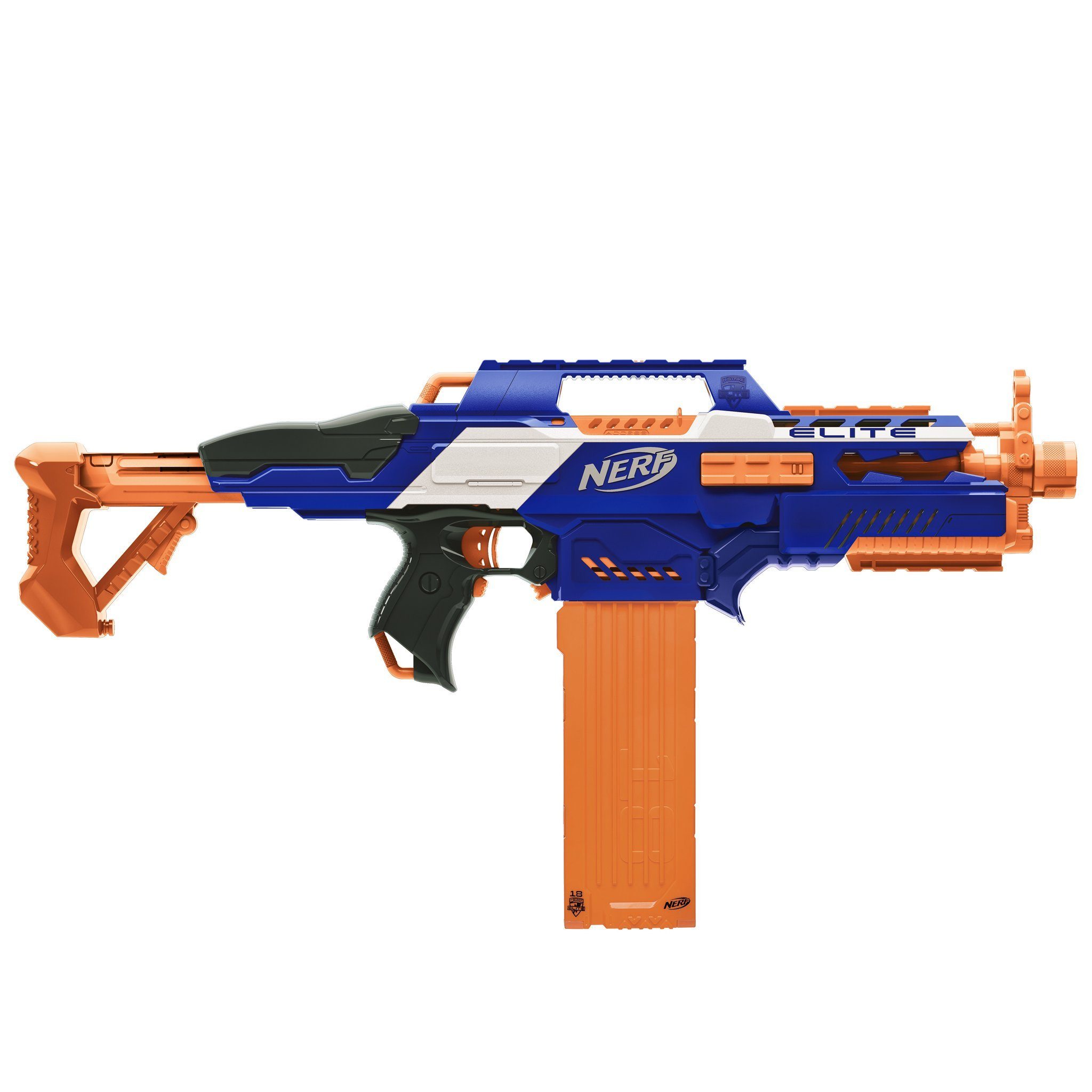 Hasbro Kostüm Dartblaster Rapidstrike, 18-Dart Clip System Magazin Blaster mit gnadenloser Power.