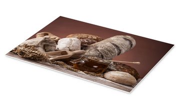 Posterlounge Forex-Bild Editors Choice, Bäckerei-Konzept! Frisches Brot, Küche Rustikal Fotografie