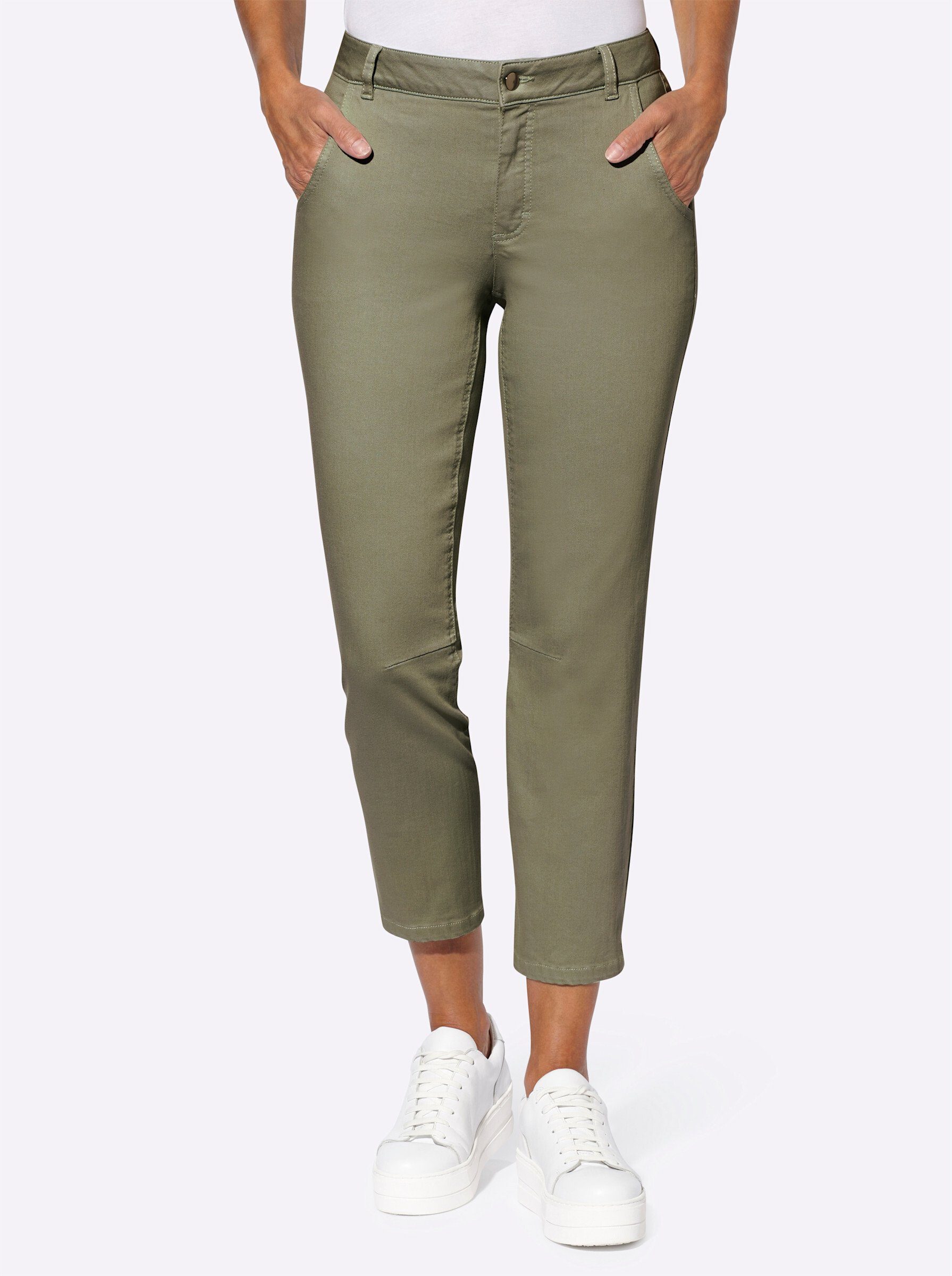 Witt Jeansshorts 7/8-Hose leicht vertieft