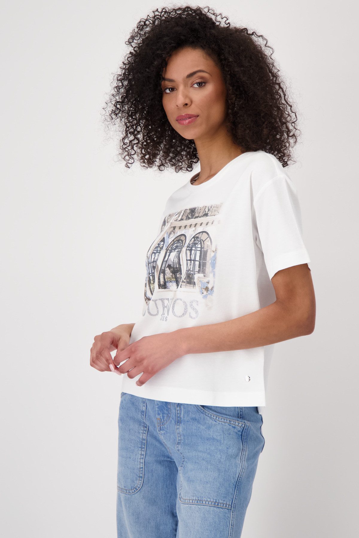 Monari T-Shirt Shirt Lodge Druck Mit günstig online kaufen