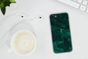 MuchoWow Handyhülle Marmor - Limone - Grün - Strukturiert - Marmoroptik, Handyhülle Apple iPhone 7, Smartphone-Bumper, Print, Handy Schutzhülle