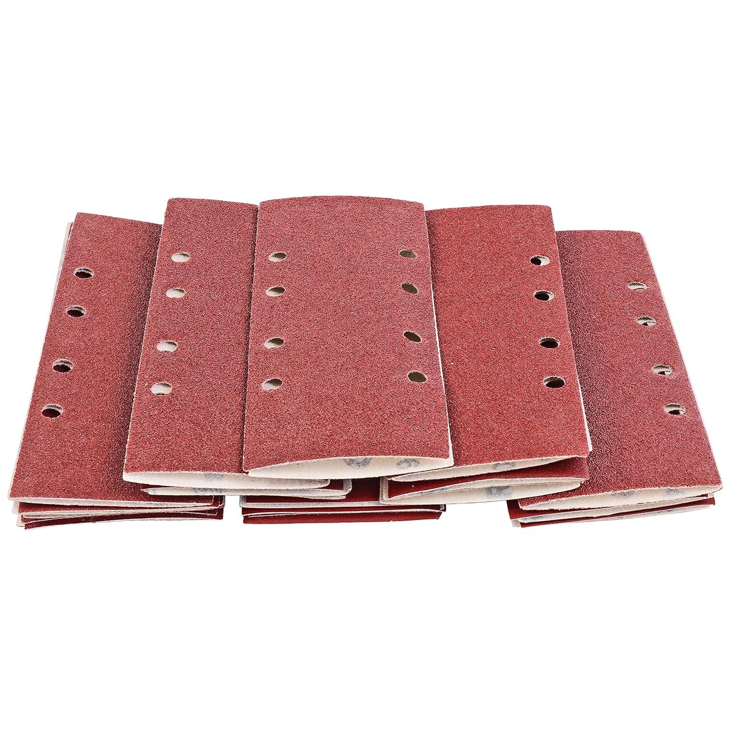 S&R Schleifpapier Klett Schleifpapier Profi Set 93 mm x 230 mm für Schleifmaschine, (Set, 35 St., je 5x : P40, P60, P80, P120, P240), geeignet für von Metallen, Stahl, Legierungen, Holz, Kunststoffe