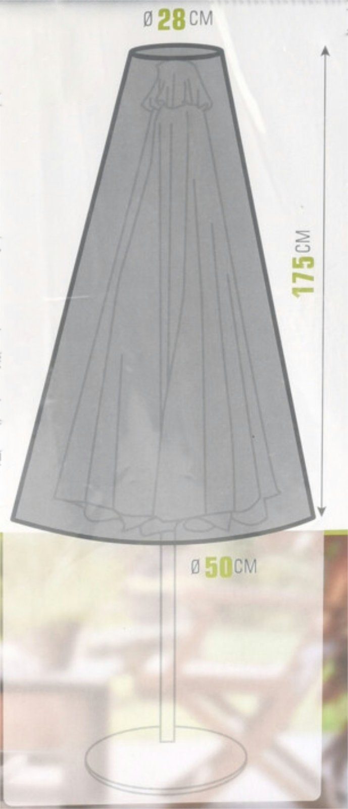 Progarden Sonnenschirm-Schutzhülle Grau (1-St), Sonnenschirmhülle, Sonnensc günstig online kaufen