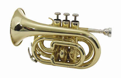 DIMAVERY Bb-Trompete TP-300 B-Pocket-Trompete, verschiedene Farben erhältlich