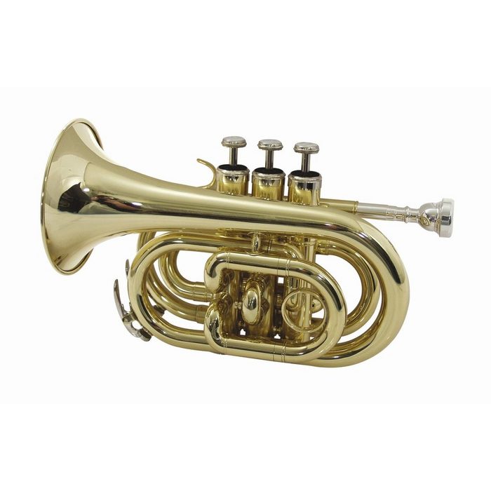 DIMAVERY Bb-Trompete TP-300 B-Pocket-Trompete verschiedene Farben erhältlich