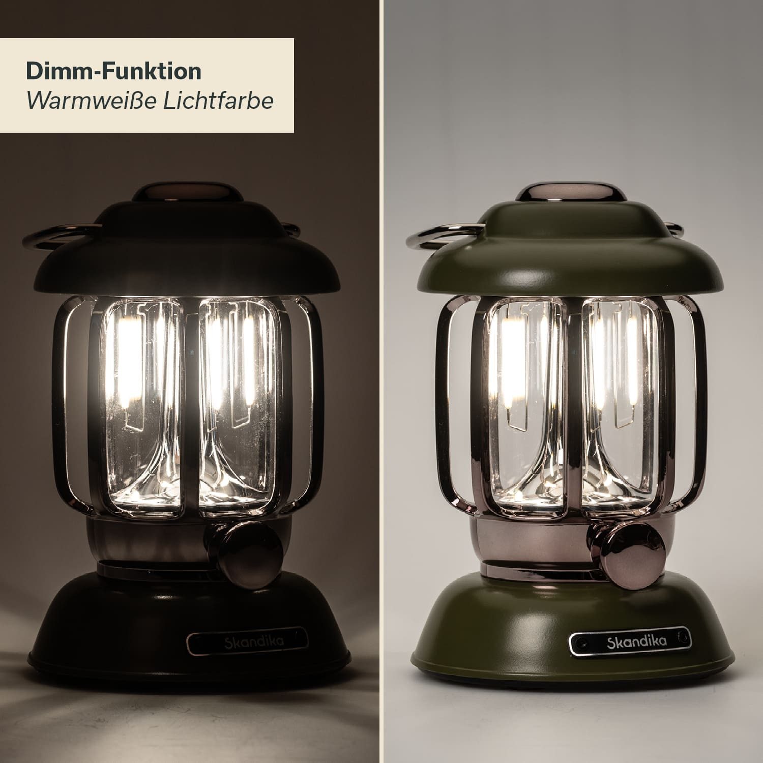 Skandika LED Gartenleuchte Campinglampe Forsol, Retro-Stil, günstig online kaufen