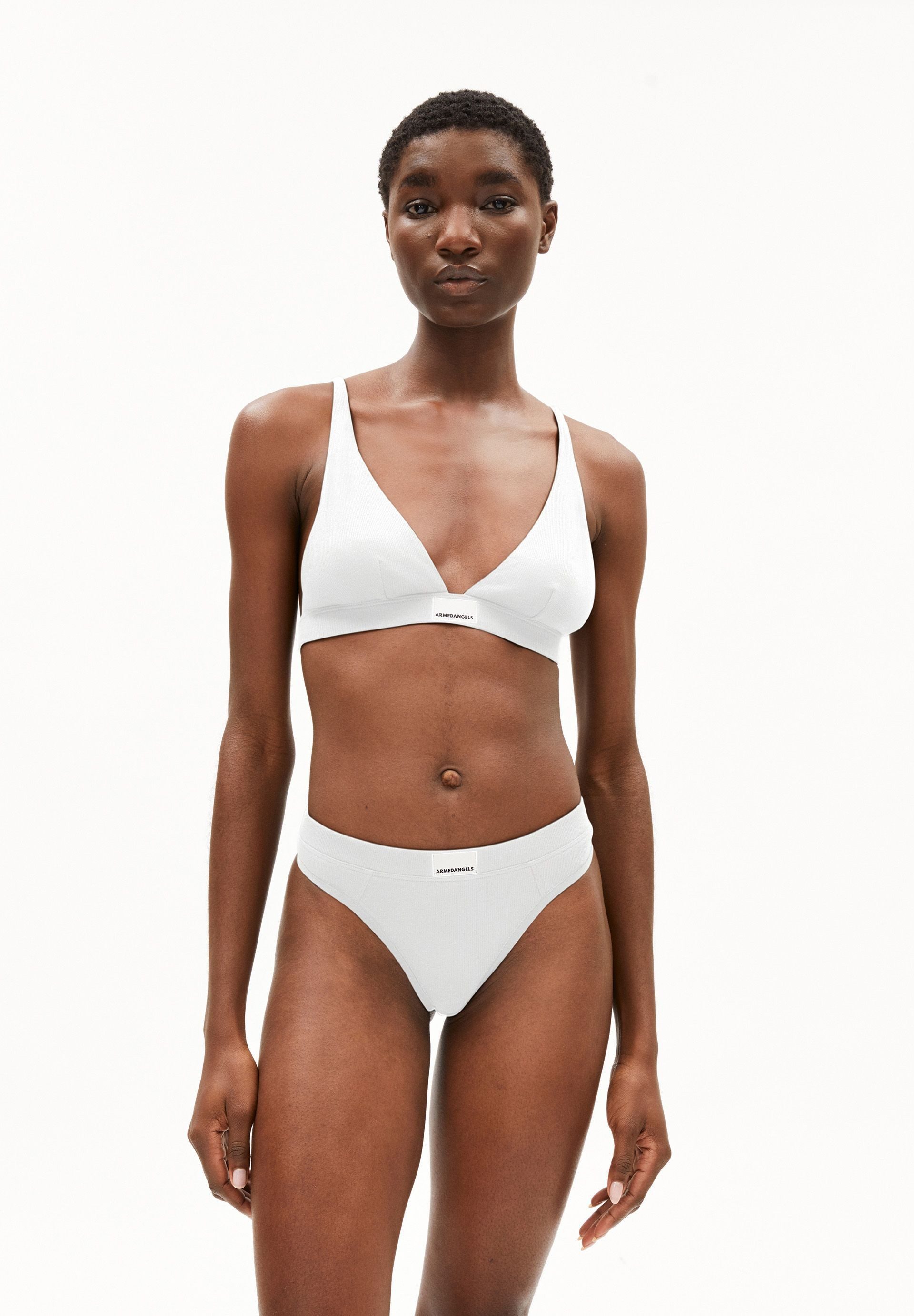 Armedangels Panty FAARA RIB Ripp-String aus Bio-Baumwoll Mix (1-St) Fitted