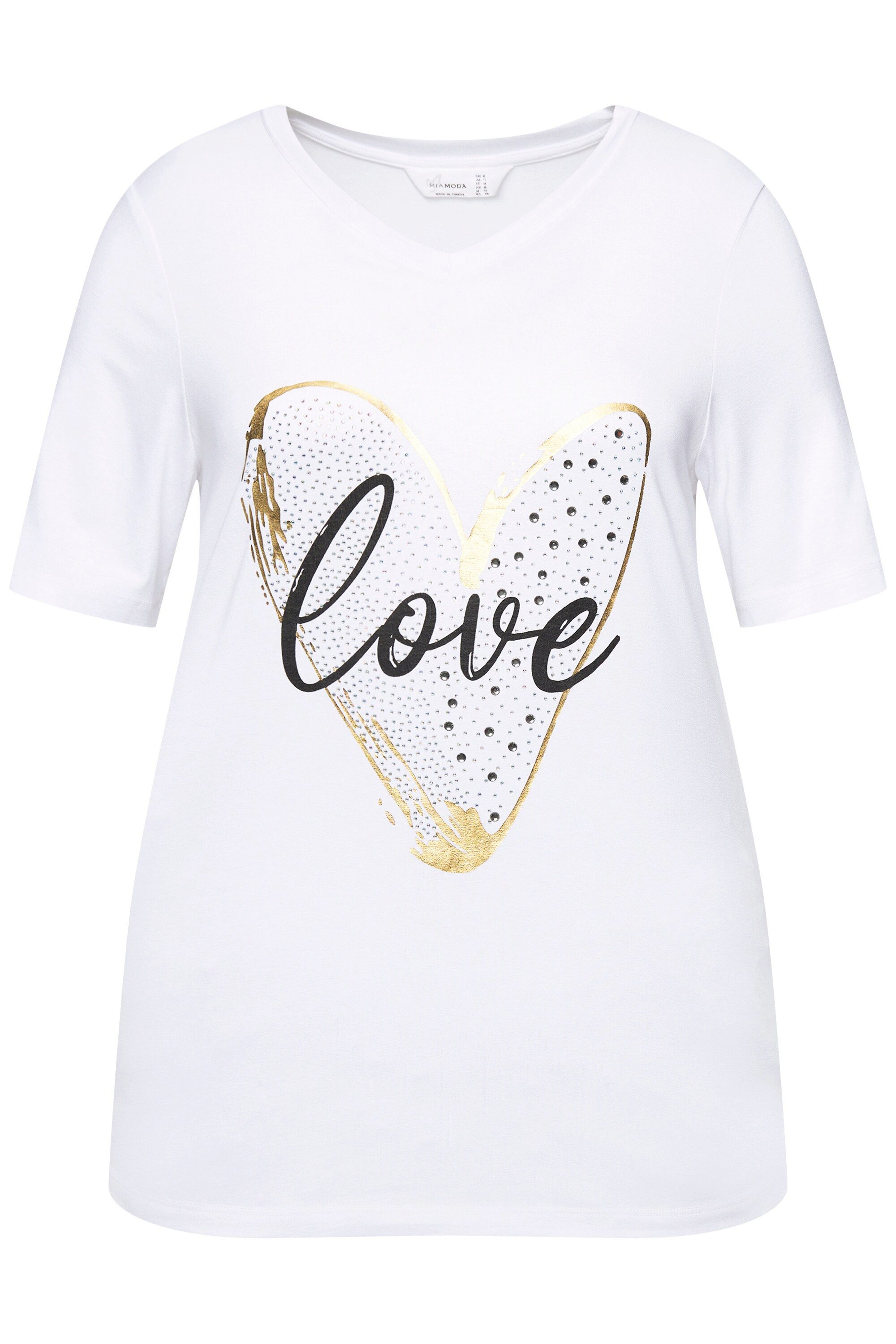 MIAMODA T-Shirt T-Shirt A-Linie LOVE Herz günstig online kaufen