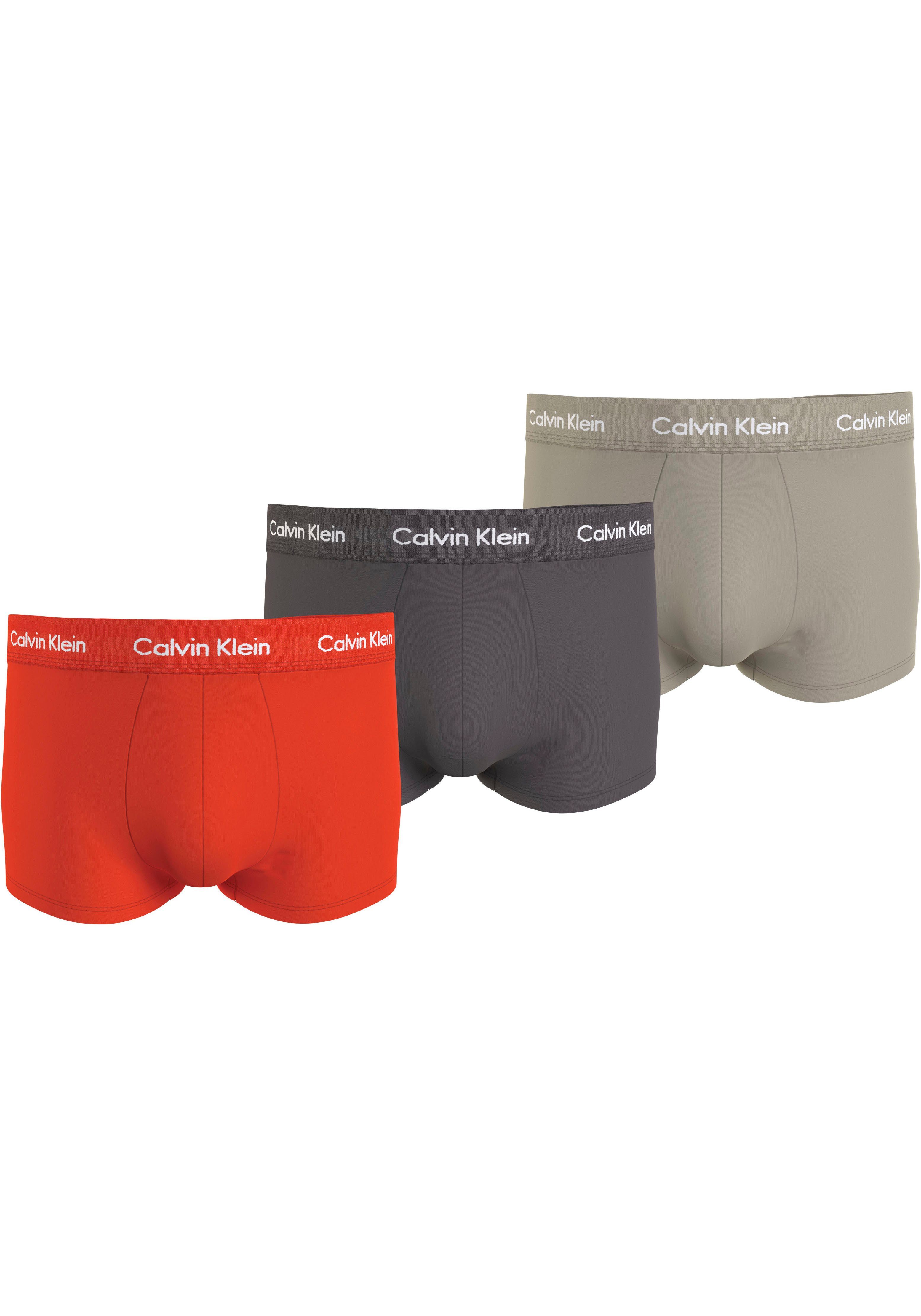 Calvin Klein Underwear Trunk LOW RISE TRUNK 3PK (Packung, 3-St., 3er-Pack) mit Logoschriftzügen