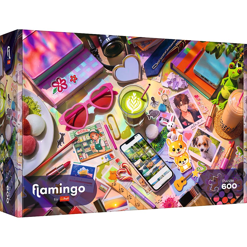 Trefl Puzzle Flamingo by Trefl Meine kleine Welt 600 Teile Puzzle, 600 Puzzleteile