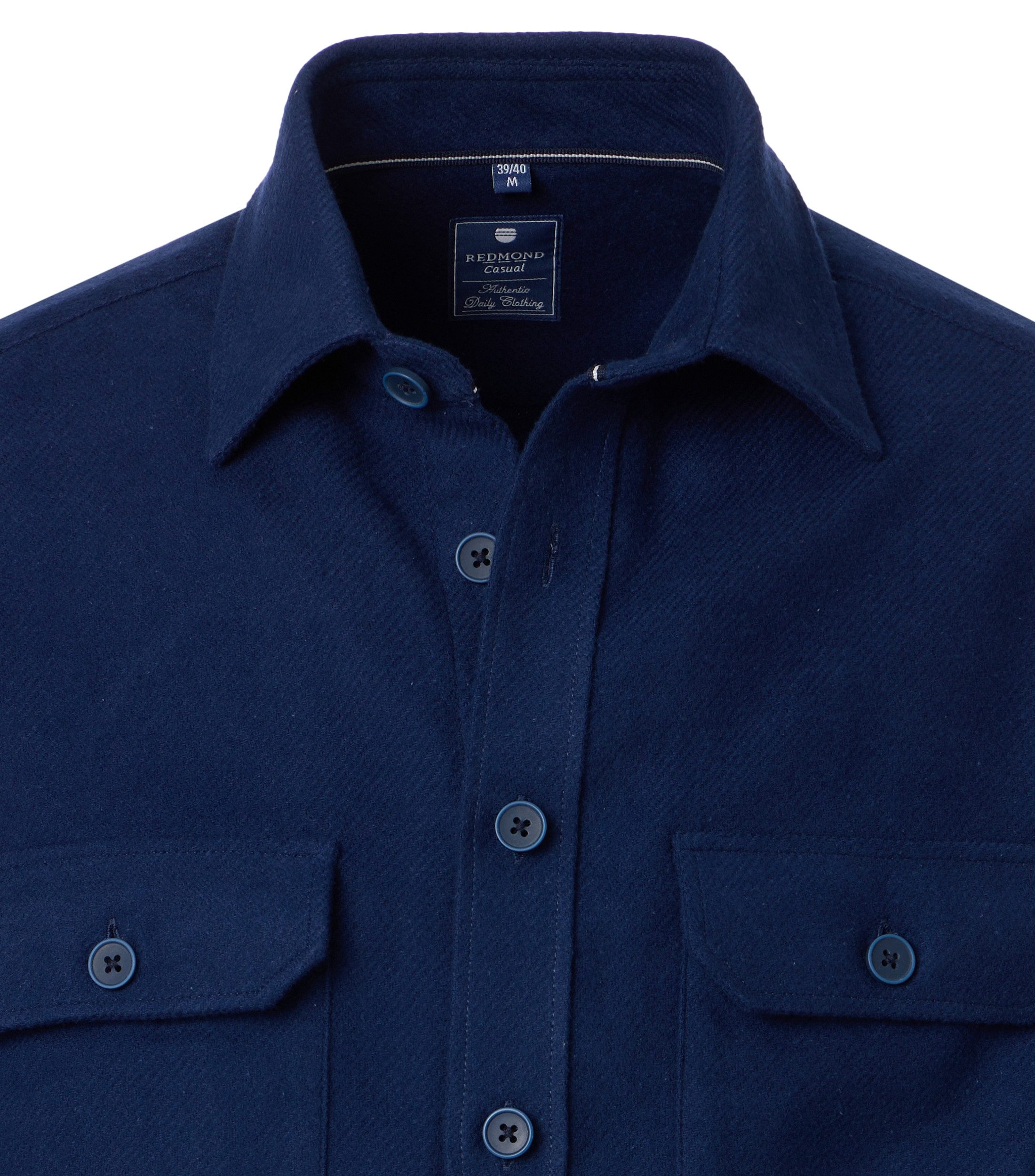 Redmond Langarmhemd uni Overshirt
