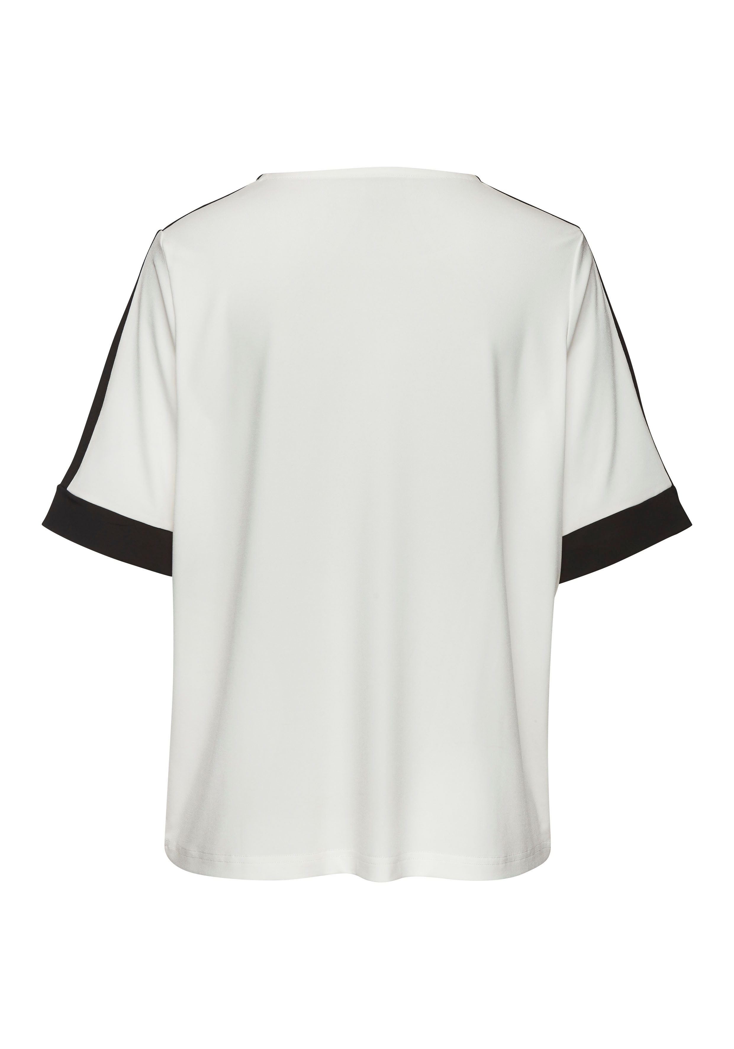 Vivance Kurzarmshirt mit sportlichen Kontraststreifen