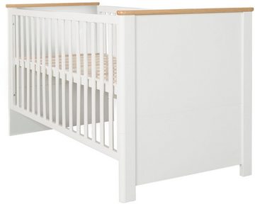 roba® Babyzimmer-Komplettset Ava, (Set, 3-St., Kinderbett, Wickelkommode, Kleiderschrank), mit Kinderbett, Wickelkommode und Kleiderschrank; Made in Europe