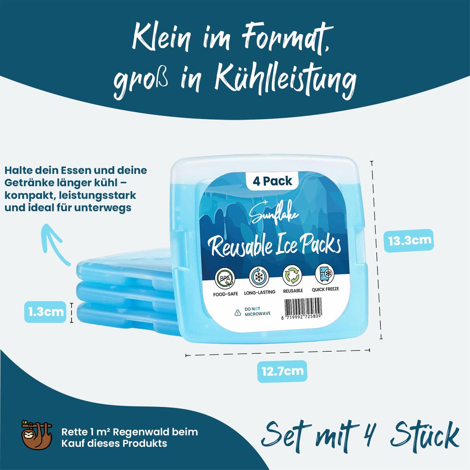 Sunflake Kühlakku Für Kühlbox & Kühltasche - Flaches Kühlelement