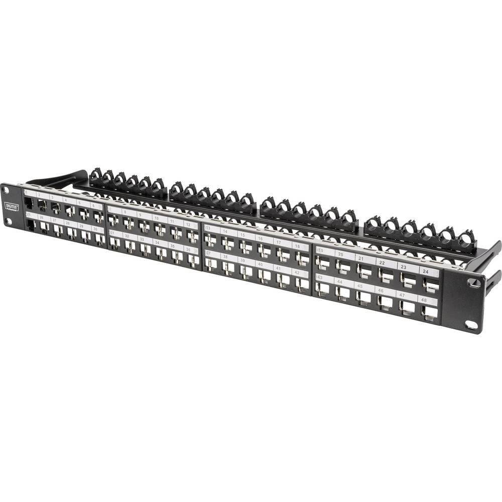 Digitus 48 Port Modulares Patch Panel, geschirmt Netzwerk-Patch-Panel