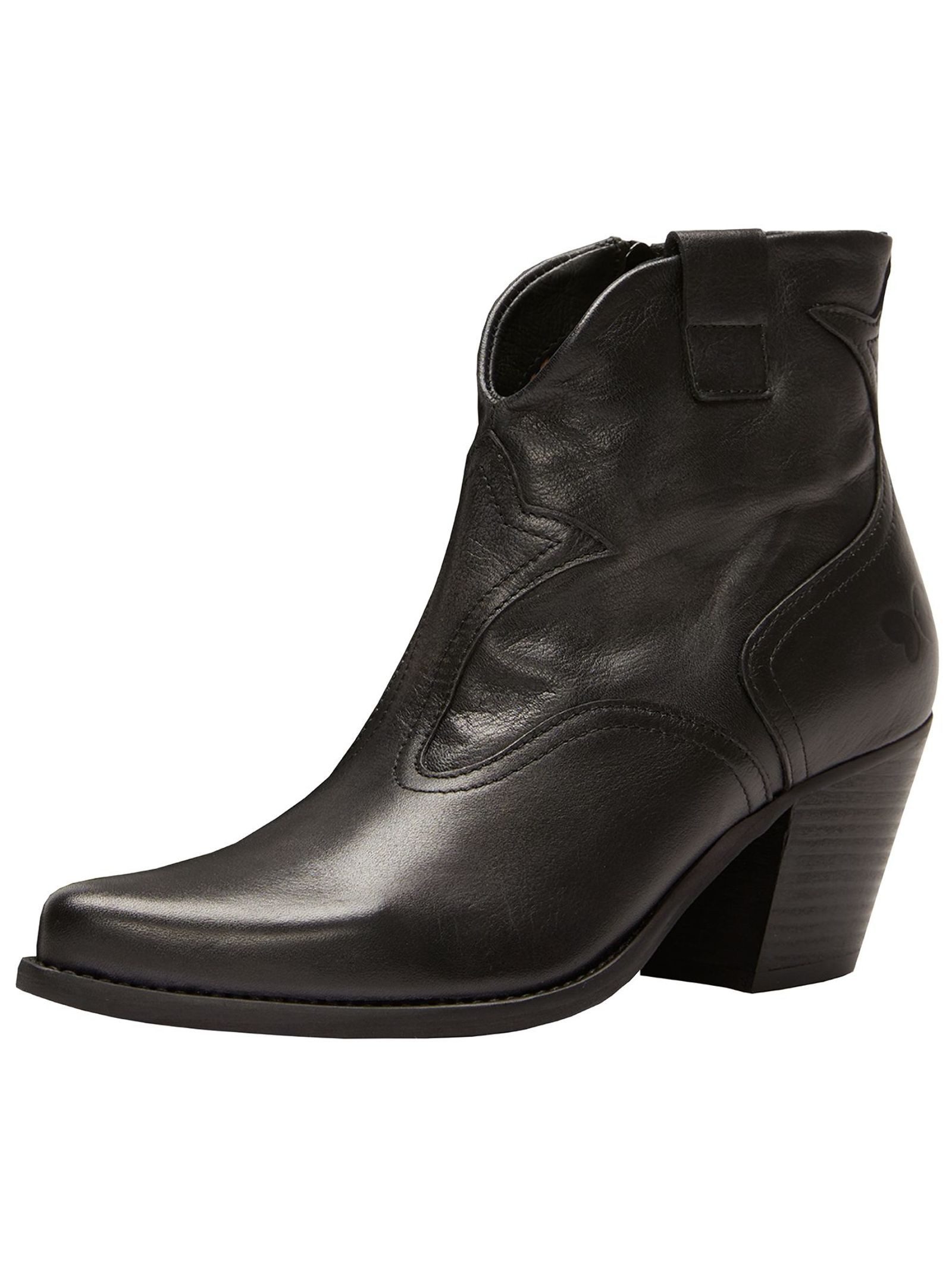 Felmini Stiefelette Leder Cowboy Stiefelette