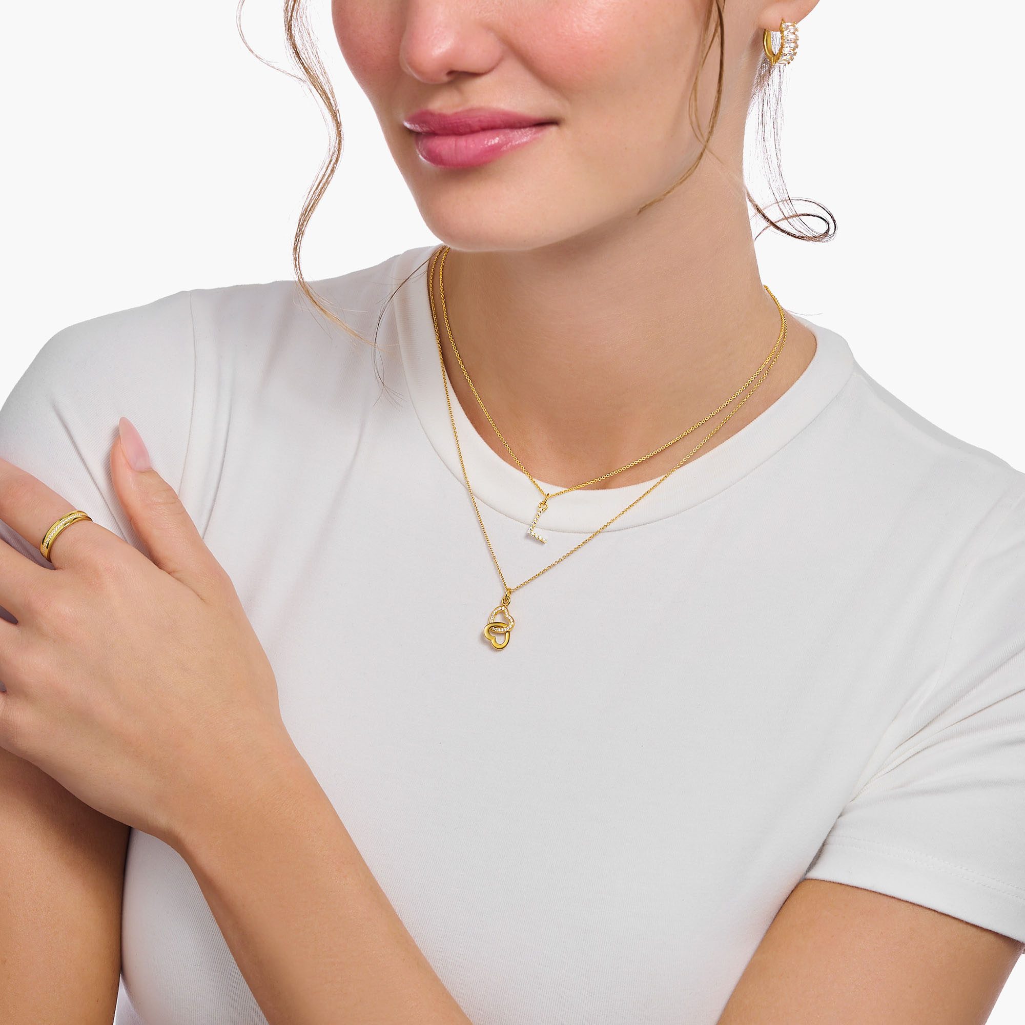 THOMAS SABO Kette mit Anhänger Buchstab...