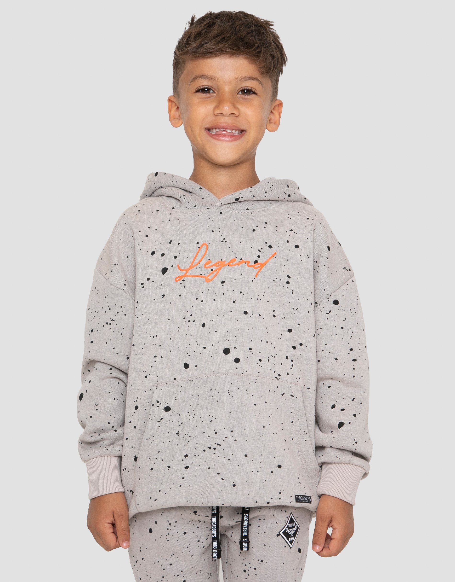 Threadboys Hoodie TBBMinnesota Stone - grau