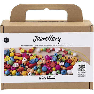 creativ company Kreativset Mini Kreativ Mix Schmuck, Holzperlen