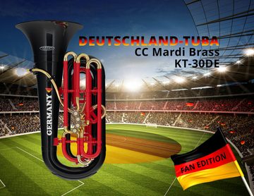 Classic Cantabile Classic Cantabile KT-30DE MardiBrass Kunststoff Deutschland-Tuba Bb Tuba, Extrem leicht und sehr stabil, mit Gigbag und Mundstück, Mundrohr und Maschine aus Messing