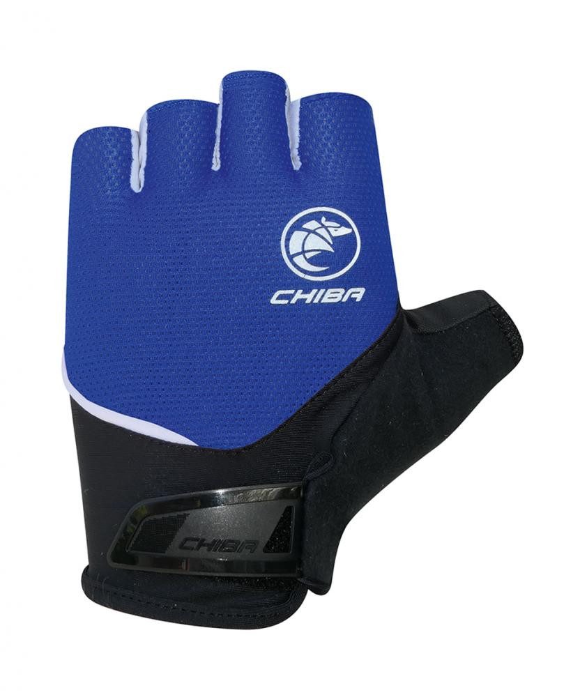 Fahrradhandschuhe CHIBA Sport - Radhandschuhe kurzfinger, royal, M, atmungsaktiv