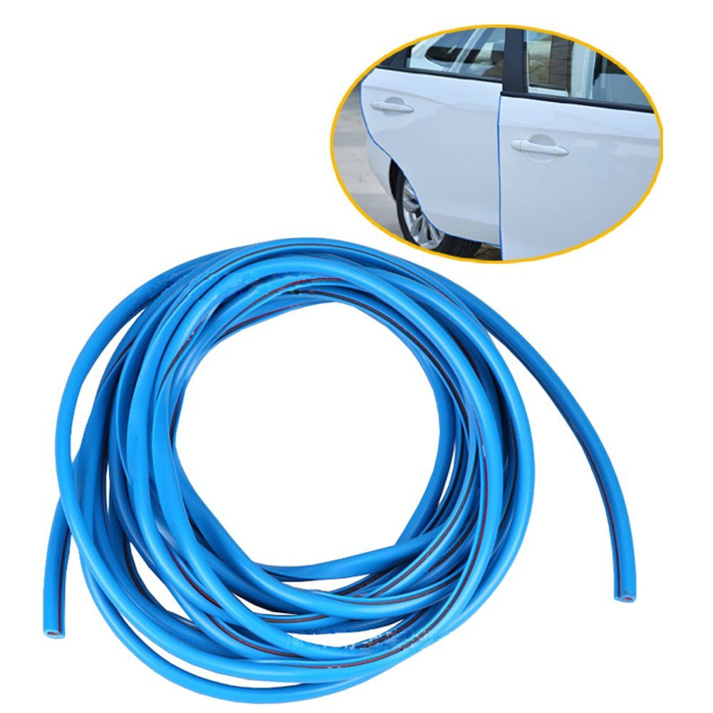 Bolwins Dichtungsband B82C Universelle Autotür Kantenschutzleiste 5 m Blau selbstklebend, (Packung, 1-St., Autotür Kantenschutz Set), Selbstklebend, Universell einsetzbar, Zuschneidbar, 5 m Länge
