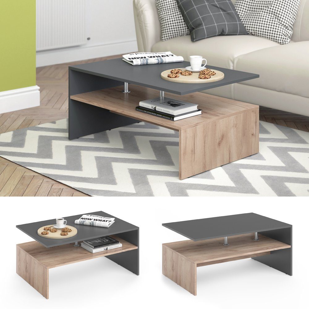 Vicco Couchtisch Amato, Anthrazit/Sandeiche, 90 x günstig online kaufen