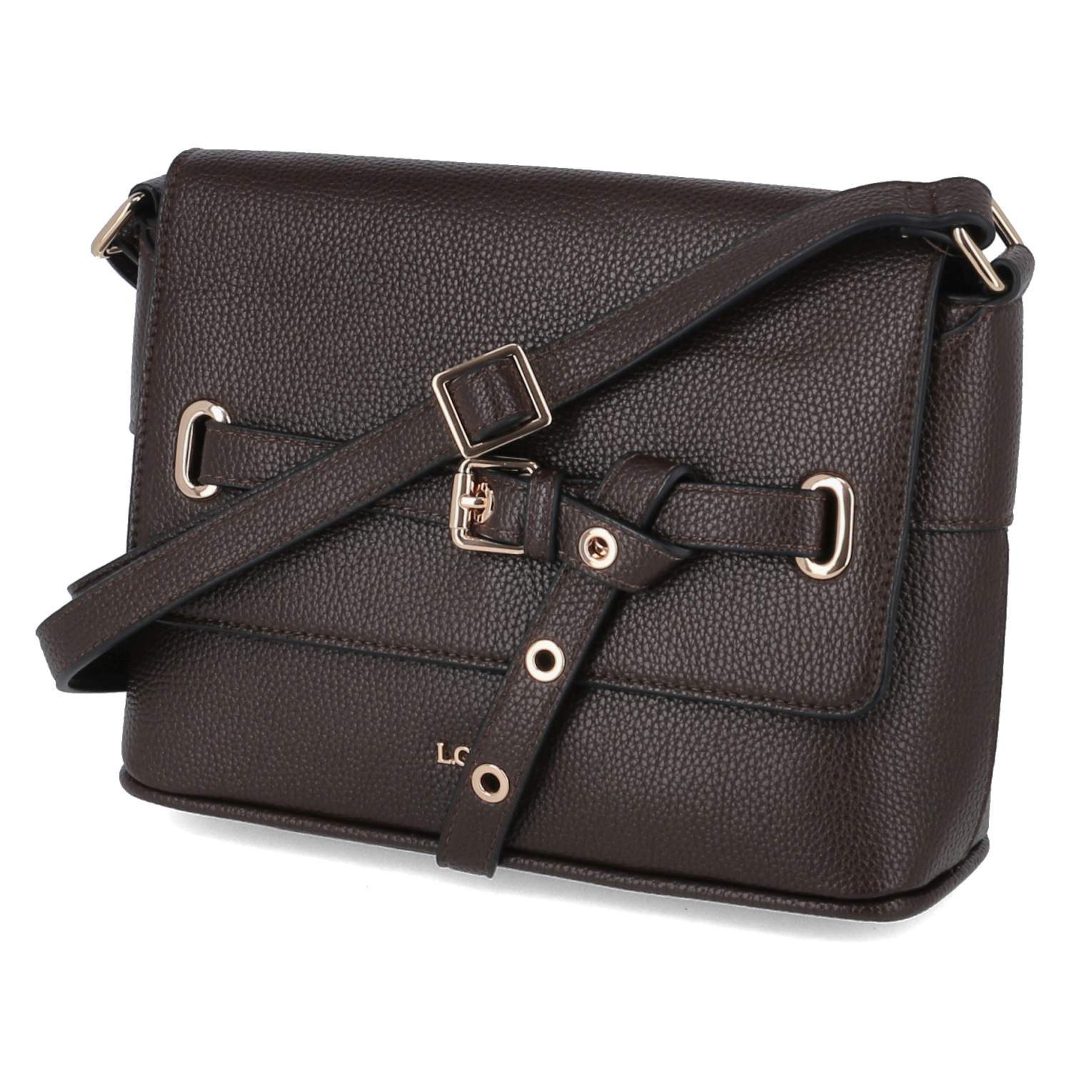 L. CREDI Handtasche L.Credi 1006604/332 Damen Umhängetaschen Synthetik brown