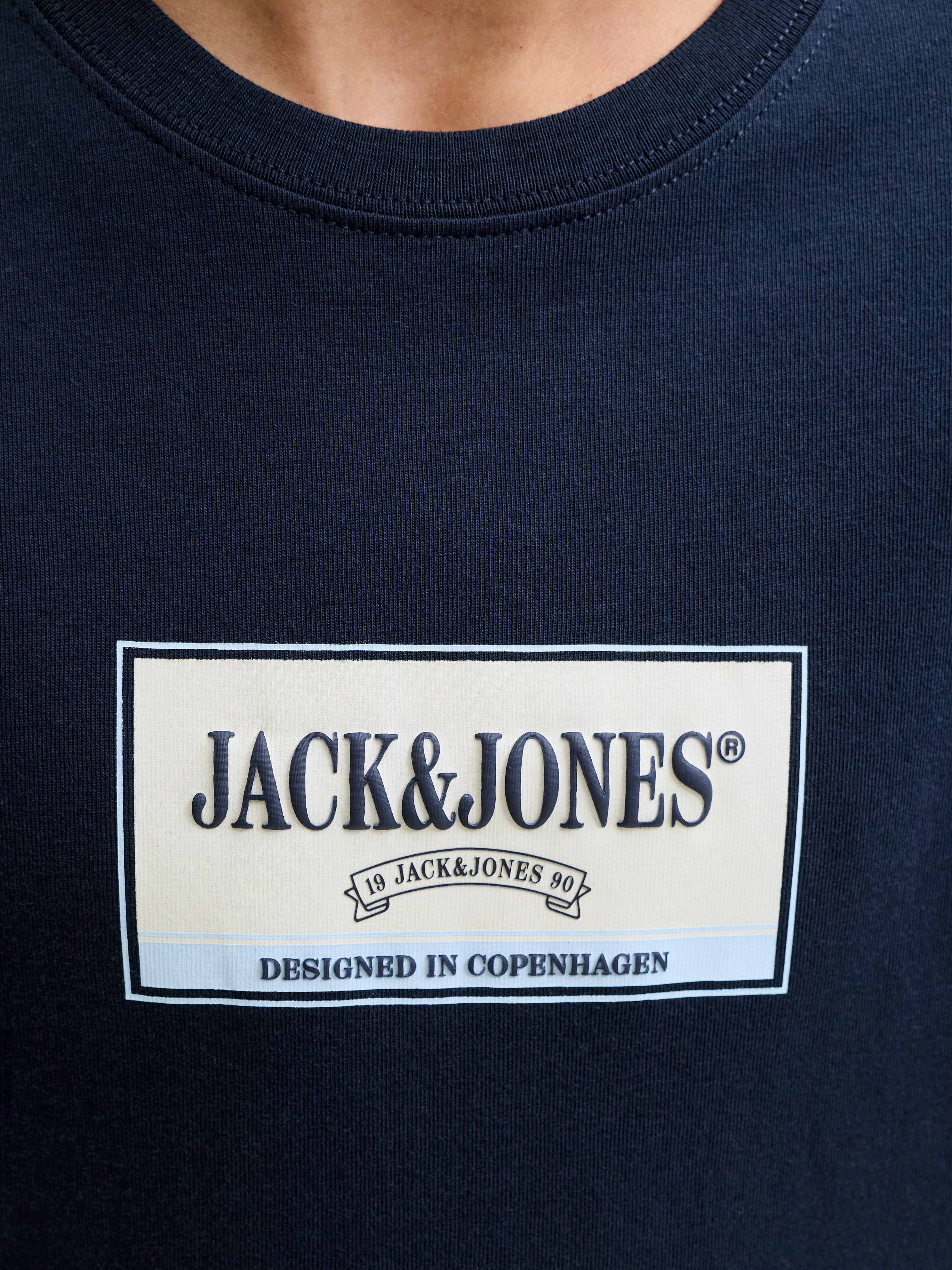Jack & Jones Junior Langarmshirt JORFREDERIKSBERG GRAPHIC BOX TEE LS JNR Baumwolle, regular fit – Bild 3 von 5