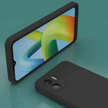 CoolGadget Handyhülle Black Series Handy Hülle für Xiaomi Redmi A1 6,52 Zoll, Edle Silikon Schlicht Robust Schutzhülle für Redmi A1 Hülle