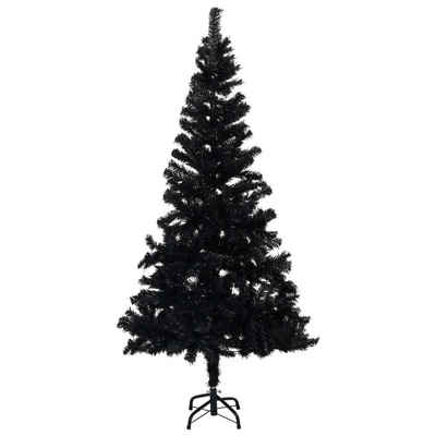 vidaXL Künstlicher Weihnachtsbaum »Künstlicher Weihnachtsbaum mit Ständer Schwarz 120 cm PVC«